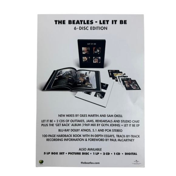 The Beatles Let it Be 6 Disc Edition CD & Blu-Ray Apple Studios Missing Cover - Picture 2 of 16